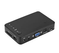 Reproductor Multimedia1080P HD, Tamaño Compacto, Alta Compatibilidad con Tarjeta SD USB para Películas HD (Enchufe de la UE)