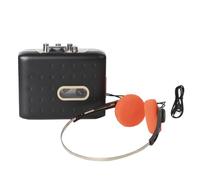 Reproductor portátil de grabadora de Cintas de Casete, convertidor de Casete a MP3 con USB C, con Entrada para Auriculares y micrófono Incorporado, función de grabación en Sentido
