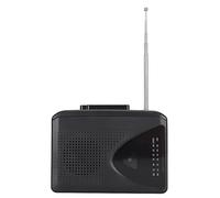 Reproductores de Casete Portátiles, FM Am Radio Cassette Estéreo a Convertidor de MP3 Reproductor de Cinta Reproductor de Casete USB Conector de 3,5 Mm con Altavoz (Negro)
