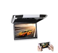 Reproductores de vídeo for Coche 12,1 Pulgadas, Pantalla Montaje en Techo TV automático, Monitor Multimedia for, LCD HD, MP5, Enlace Altavoz Viajes Familiares por Carretera(Black Mirror Link)