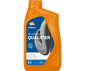 REPSOL aceite hidráulico sintético para moto QUALIFIER FORK OIL SAE 10W 1L