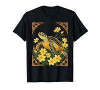 Reptil Caretta Tortuga Oceánica Y Gelsemium Camiseta
