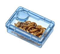 Reptil Food Dish - Escape Proof Compartment Feeding Bowl, 3.74x2.76 inches Leopard Gecko Tank Food Dish for Reptiles Hermit Crabs Frogs Spiders Chameleons Iguanas Lizards Tarantulas Habitat Use