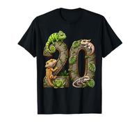 Reptile 20th Birthday 20 Years Old Lizard Jungle Party Boys Camiseta