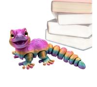 Reptile Animal Figurine - 5.51x2.28x2.28 Inches 3D Printed Fidget Toy | Flexible Joint Animal Lacertid Figurines 3d Printed Gecko - Stress Relief Kids Boys Girls Bedroom Dorm | Print Dragon