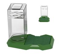 Reptile Automatic Water Dispenser - 2 in 1 Water Bowl & Feeder | Self-Refilling Drinking Station for Tortoise Turtle Bearded Dragon Lizard Gecko Snake PP, Large Capacity 250ml