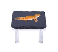 Reptile Basking - Refugio para reptiles, lugar de sol de dragón barbudo premium, terrario de varios niveles para subir escaleras, área de piedra natural para reptiles del desierto