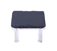 Reptile Basking Rock - Cave with Acrylic Bracket, Natural Stone Terrarium Climbing For Bearded Dragons, Tank Accessories For Sunbathing Humid Environment, For Geckos Chameleons