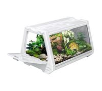 Reptile Cages Enclosure, Portable Aquarium Habitat, Escape-Proof Design, Ventilated Feeding Access, Ideal for Housing Spiders, Snakes, Snails, Frogs, Tortoises, or Small Exotic Pets