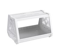 Reptile Cages, Reptile Aquarium, Portable Tortoises Habitat, 10.63x7.48x7.48 inches Ventilated Playpen with Feeding Access for Snakes, Frogs, Spiders, Snails and Small Animals