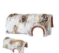 Reptile Cave - Bearded Dragon Resin Hábitat con 3 entrantes, realistas fade-resistant ornament, espacious Secure Shelter For Small Pets, For Spiders Frogs Hermit Crabs Lizards Snakes