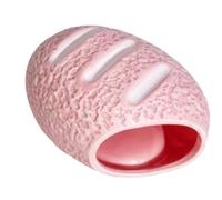 Reptile Cave, Bread Shaped Basking Shelter with Non Slip Decor | Bite Resistant Cooling Shelter Stable Non Slip Hiding Space Supports Rest Basking For Gecko Frog Shrimp Spider Hams