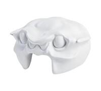 Reptile Cave - Crab Shaped, Pet-G Shelter For Leopard Geckos | Lizards, Snakes And Small Spiders, Smooth White Reptile Tank Decor For Hiding, Resting And Habitat Decoration
