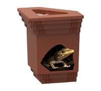 Reptile Cave, Lizard House, Lifelike Textures Function Design, Enhances Aquarium Decor, Shrimp Habitat Decors for Lizards, Turtles, Shrimp, Crabs, Spiders, and Leopard Geckos