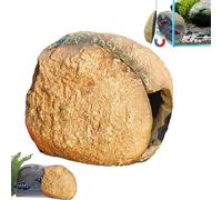 Reptile Cave, Magnetic Aquarium, Natural Resin Habitat, Lizard, Spider, and Fish Tank Shelter, Easy Attach Hideaway, Durable and Realistic Design, 3.15 Inches