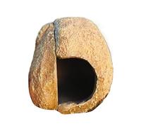 Reptile Cave, Magnetic Fish Tank, 3.94x3.15x3.15 Inches Realistic Aquarium with Magnetic Fixing, Resin Hiding Spot for Gecko Snake Shrimp Turtle, Secure, Terrarium, Aquatic