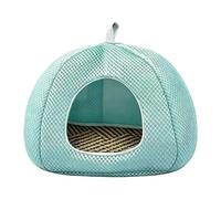 Reptile Cave - Polyester | Reptile Shelter, Basking House | Semi-Enclosed Mesh Habitat, Portable Hiding Retreat for Snakes, Geckos, Lizards, Turtles, Frogs, Crabs, Hamsters and Mice