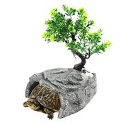 Reptile Cave - Resin 12,5 cm, Snake Cave, Resin Shelter | Solid Design, Reptile House, Natural Basking For Lizards, Bearded Dragons, Amphibians, Terrariums, Fish Tanks, Small Reptiles