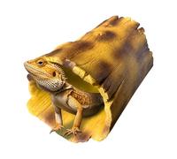 Reptile Cave Shelter - Decarium Resistente del Acuario, Refugio de lagartos de Resina | Extracción de Reptiles vívida Área de selsificación de la Zona de Escalada Accesorios de Carro de de