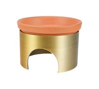 Reptile Cave - Two in 1 Lizard Water Bowl, Leopard Gecko Feeding Dish Terracotta with Elevated Base | Natural Habitat Decor, Food Tray for Bearded Dragons, Turtles, Lizardos, Home, Store, Class