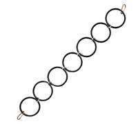 Reptile Climbing Rings - Flexible Habitat Ornament, 35.43x4.53 Inch Easy Installation Ladder, Bearded Dragon Play Gym, Gecko Branch Accessory, Iguana Exercise Toy for Pet Keepers Enthusiasts