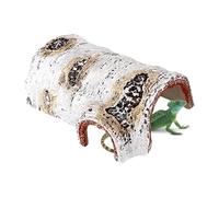 Reptile Climbing Toy, Bearded Dragon Resin Tree Cave 9.17-Inch, Multifunctional Habitat, Cave Reptile for Spiders, Frogs, Hermit Crabs, Lizards, Snakes