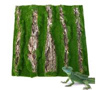 Reptile Cork Terrarium Background | Lizard Habitat Decorations Bark Backdrop | Artificial Moss Decor for Reptile Habitats, Perfect for Gecko, Lizard, Tortoise, Frog, and Chameleon