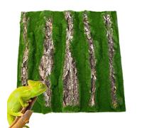 Reptile Cork Terrarium Fondo | Tal corteza para Lizard Terrarium Decor - Reptile Habitat Decor with Artificial Moss for Gecko Lizard Tortoise Frog