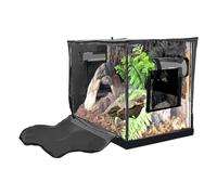 Reptile Enclosure, Espacious Turtle Habitat, Clear Tank Tent with Ventilation, 60 x 40 x 50 cm, impermeable Base Terrarium for Snake, Gecko, Bearded Dragon, Interior y Outdoor Use