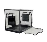Reptile Enclosure, Spacious Turtle Tank Tent, Clear Portable Habitat, Waterproof Base with Ventilation, Foldable Transparent, Ideal for Snake, Gecko, Bearded Dragon, PP Oxford Cloth, 60 x 40 x 50 cm
