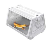 Reptile Enclosure Tank, Gecko Habitat Cage, Hermit Crab Terrarium, Breathable Design, Multifunctional Build, 10,63 x 7,48 pulgadas, Ideal para serpientes horned ranas pequeñas Pets