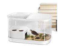 Reptile Enclosure Tank, Habitat Container For Reptiles, Snack Habitat Terrarium | Durable Vivarium Cage, Safe Housing Accessory For Bearded Dragon Gecko Spider Tortoise Tarantula Chameleon Frog Pets