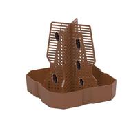 Reptile Feeder Bowl, Small Animal Food Dish, 5.83x5.83x6.1in Climbing Ladder Accessory, Non-Slip Textured Base, Easy Access Feeding Design for Chameleon Bearded Dragon Terrarium
