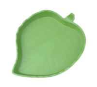Reptile Feeding BowlLeaf Reptile Food Water Bowl Flat Dish Tortoise Habitat | Turtle Feeding Bowl Reptile Feeder Feeding Bowl Water Plate For Turtle, Lizards, Hamsters, Snakes, Hermit Crab, Crawl Pet