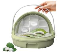 Reptile Feeding - Box for Clear Terrarium Use, Breeding Case with Drawer Ventilation, Durable Design Selling Points, Easy to Clean Habitat Function, Enclosure Container Tool, 7.5x5.9inch