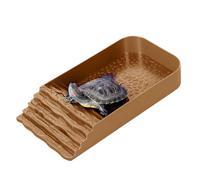 Reptile Feeding Dish, Amphibian Food Bowl, Tortoise Water Dishes, Multifunctional Reptiles Tub, 10.63x5.51x2.56 Inches, Perfect for Both Indoor Terrariums and Outdoor Setups