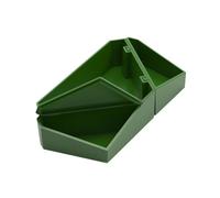 Reptile Feeding Dish, Detachable Lizard Food Bowl, Multi-Functional Water Feeder, Easy to Clean, NonToxic Material, for Geckos, Turtles, Chinchillas, 14x7x2.7cm Green