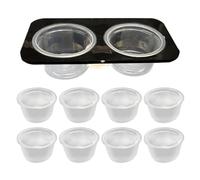 Reptile Feeding Dish, Lizard Water Bowl, Gecko Food Feeder, Destacable Design, Space Saving Tank Accessory, Easy to Clean, Sturdy Acrylic, Adecuado para jaulas, Terrariums, y hábitats reptiles