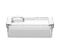 Reptile Feeding Dish, Tortoise Water Bowl, Small Pet Food Tray, Anti Escape Design Non Tip Resin Build for Lizard Snake Chameleon Spider Cage Habitat Use, 4.92x3.35x1.77 Inches