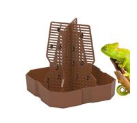 Reptile Food Bowl, Small Animal Feeder, 5.83x5.83in Climbing Ladder, Non Slip Crib Bowls, Scale Ladder for Chameleon, Bearded Dragon, Easy to Clean, Pet Habitats, Feeding Time