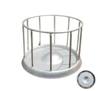 Reptile Food Dish, Stainless Steel Tray, Tortoise and Bearded Dragon Bowl, Rust-Proof Pet Dispenser, Habitat Accessories for Terrarium, 2.95x2.48 Inches (S) & 4.53x3.07 Inches (M)