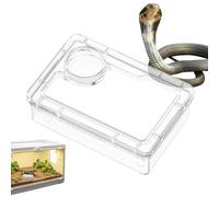Reptile Food Dish Tray, Anti-Escape Water Bowl Design, Non-Tip Stable Base, Easy-Clean Area, Ideal para Tortoise Jaulas, Lizard Tanks, Spider Habitats and Snake Terrariums