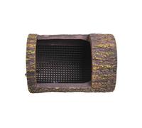 Reptile Food Dish, Tree Stump Feeder, Escape Proof Plate, Resin Habitat Bow