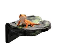 Reptile Habitat Rock - 15.5x9.7x5.4cm ABS Magnetic Floating Climbing | Resting Terrace Decoration For Lizards Turtles Geckos Snakes Tarantulas Tank Decor
