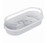 Reptile Habitat Tank - Clear Turtle Terrarium with 4 Multi-Functional Zones, Desktop Basking Platforms, Aquatic & Dry Areas, Suitable for Child Turtles, Hermit Crabs, Crayfish, and Small Reptiles