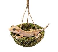 Reptile Hammock, Hanging Tank Habitat Toy, Mesh Climbing Rest with Strong Suction Cup System, Habitat Enrichment Design, Comfortable Basking Lounge Structure, Reptile Hammock for Lizard