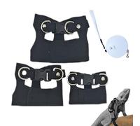 Reptile Harness - Adjustable PU Leather Vest, with Traction Rope | Small Animal Training Walking Harness, Outdoor Exercise Safety Strap 3X Set Lizard Pet Gear | For Reptiles Walking Adventures