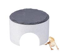 Reptile Hide, Bearded Dragon Hide, Multifunctional Printing Bearded Dragon Basking, Rock Climbing Hiding Place for Lizard Turtle, Ideal Habitat Decoration for Reptiles