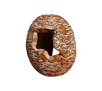 Reptile Hide Dinosaur Egg, Resin Gecko Hide out Shelter to Terrarium, 3.15x4.33 Inches Breeding Cave for Small Lizards, Amphibians, Snake, Garden, Home Display, Pet Room Decor