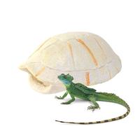 Reptile Hide, Lizard Shelter Decor, Climbing Habitat with Natural Look, Cozy Cave for Hiding and Basking (1-Pack, Brown), for Gecko, Bearded Dragon, Snake, Turtle, and Frog Terrariums